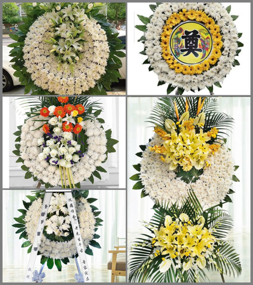 湖南湘潭湘乡市壶天镇石狮村花圈速递